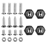 4pcs/set Honda Logo Stainless Steel Car License Plate Bolts