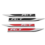 2pcs Dodge RT Logo Metal Car Sider Fender Sticker Emblem Badge
