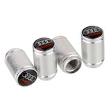 4pcs/set Audi Logo Car Tire Valve Caps Auto Tyre Wheel Air Covers Air Caps