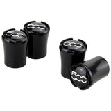 4pcs/set Fiat 500 Logo Car Air Valve Stem Caps Auto Tyre Valve Covers
