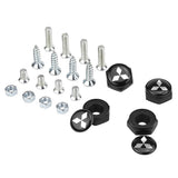 4pcs/set Mitsubishi Ralliart Logo Stainless Steel Car License Plate Bolts