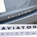 Lincoln AVIATOR Logo ABS Letter Car Rear Sticker Decal Emblem Badge
