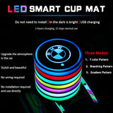 2pcs BMW M Power M3 M5 X1 X2 X3 X4 X5 X6 Logo Car Water Coasters 7-color LED Light Cup Mat Holder