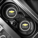 2pcs/set Chevrolet PVC Car Water Coaster Cup Mat