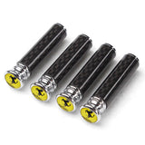 4pcs/set Ferrari Logo Carbon Fiber Car Door Bolt Lock Pins Gate Lock Screws