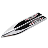 2pcs/set MINI Cooper JCW Metal Car Fender Side Sticker Emblem Badge Decal