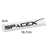 Tesla SpaceX Logo Metal Car Rear Sticker Emblem Badge Decal