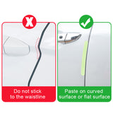 4pcs Peugeot Luminous Car Door Bumper Strip Anti-collision Protection Sticker