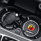 2PCS Abarth Diamond Car Water Coaster Cup Mat