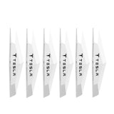 6pcs Tesla TPU Car Door Anti-collision Protective Stickers Bumper Strip Decal