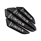 4pcs/set Lincoln Carbon Fiber Car Door Anti-Scratch Sticker Door Side Protection Bumper Strips