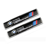 2pcs BMW M3 M5 M Performance Hamann Luxury Metal Car Sticker Emblem Badge Decal Decoration