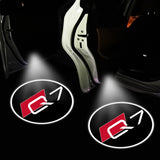 2pcs Audi A4 A5 A3 A8 Q7 Q5 Wireless Car Welcome Door Laser Projection LED Light