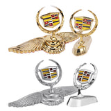 Cadillac Angle Wings Metal Car Front Hood Bonnet Sticker Emblem Badge