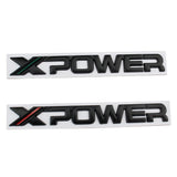 MG X Power Logo Metal Car Body Sticker Rear Emblem Badge