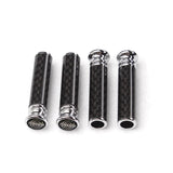 4pcs/set Volvo Logo Carbon Fiber Car Door Bolt Lock Pins Gate Lock Screws