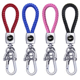 Ford Mustang Braided Rope Car Keychain Keyring Pendant