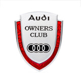 Audi Metal Shield Car Rear Sticker Auto Window Emblem Badge Decal