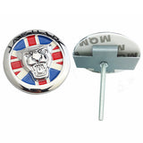 Jaguar UK National Flag Metal Car Front Grille Emblem Badge Auto Body Sticker Decal