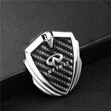 Infiniti Shield Carbon Fiber Car Side Window Sticker Emblem Badge Decal