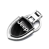 Jeep Logo Shield-shaped Metal Car Keychain