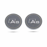 2pcs Audi A1 A2 A3 A4 Q1 Q2 Q3 Q4 S4 S5 S6 S7 Logo Car Water Coasters 7-color LED Light Cup Mat Holder