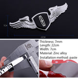 Lincoln Angle Wings Metal Car Front Hood Bonnet Sticker Emblem Badge