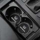 2PCS Honda Diamond Car Water Coaster Cup Mat