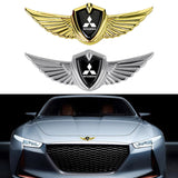 Mitsubishi Logo 3D Metal Wing Car Emblem Sticker Badge Decal