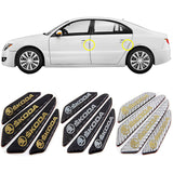 4pcs/set Skoda Carbon Fiber Car Door Anti-Scratch Sticker Door Side Protection Bumper Strips