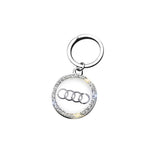 Audi Sline Logo Diamond Keychain Metal Keyring