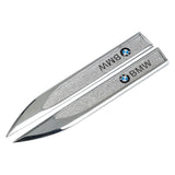 2pcs BMW M Power Logo Metal Car Side Fender Sticker Emblem Badge