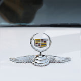 Cadillac Angle Wings Metal Car Front Hood Bonnet Sticker Emblem Badge