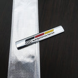 2pcs Audi Quattro Logo Car Fender Side Emblem Badge Sticker