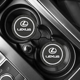 2pcs/set Lexus PVC Car Water Coaster Cup Mat