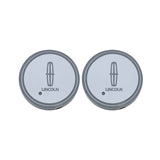 2pcs Lincoln Logo Car Water Coasters 7-color LED Light Cup Mat Holder