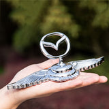 Mazda Angle Wings Metal Car Front Hood Bonnet Sticker Emblem Badge