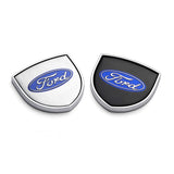 2pcs 39x39mm Ford Mustang Shield Metal Car Window Sticker Emblem Badge Decal