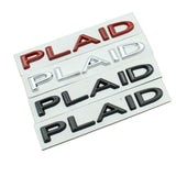 Tesla PLAID Letter Metal Car Rear Sticker Decal Emblem Badge