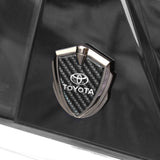 Toyota Shield Carbon Fiber Car Side Window Sticker Emblem Badge Decal