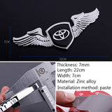 Toyota TRD Angle Wings Metal Car Front Hood Bonnet Sticker Emblem Badge