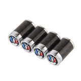 4pcs/set Buick Logo Carbon Fiber Car Air Valve Stem Cap Auto Tyre Valve Covers