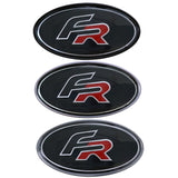 SEAT FR Elliptical Metal Car Window Sticker Emblem Badge Decal