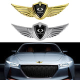 Ssang Yong Logo 3D Metal Wing Car Emblem Sticker Badge Decal