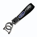 Ford Cowhide Metal Car Keyring Pendant