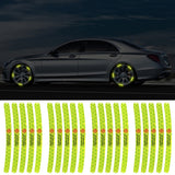 20pcs/set MG Car Wheel Rim Warning Reflective Emblem Stickers