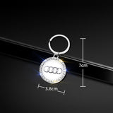 Audi Sline Logo Diamond Keychain Metal Keyring