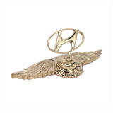 Hyundai Angle Wings Metal Car Front Hood Bonnet Sticker Emblem Badge