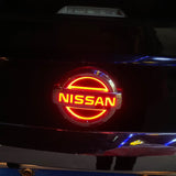 10.6x9cm 11.7x10cm Nissan Car LED Light Front Rear Emblem Badge