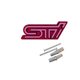 Subaru STI Metal Car Front Hood Grille Emblem Badge Auto Rear Sticker Decal